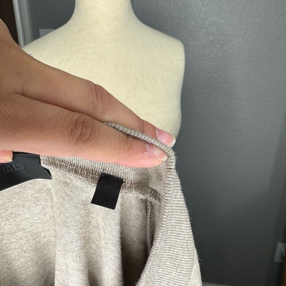 Essentials Beige Long Sleeve Shirt - Picture 4 of 6